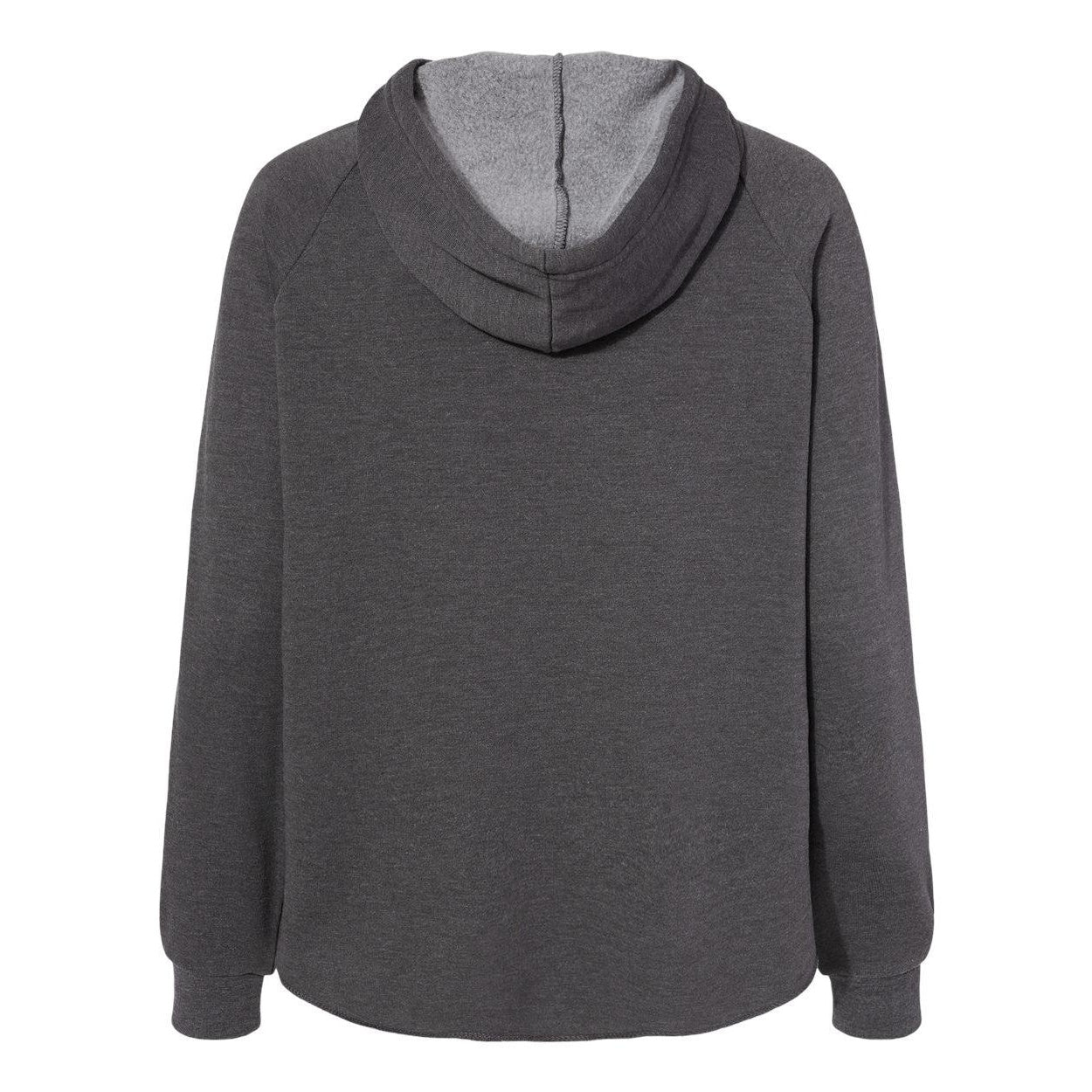 Shadow - Back - Independent Trading Co. Women's California Wave Wash Full-Zip Hooded Sweatshirt