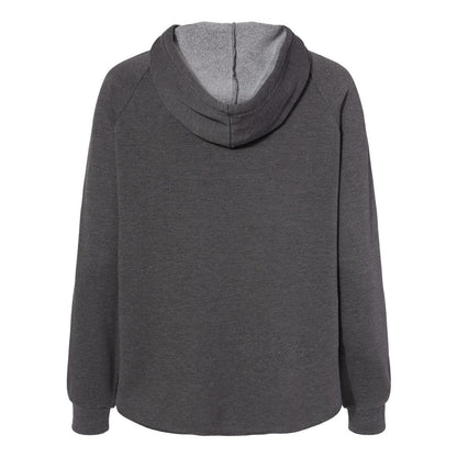 Shadow - Back - Independent Trading Co. Women's California Wave Wash Full-Zip Hooded Sweatshirt