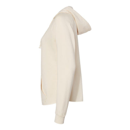 Bone - Side - Independent Trading Co. Women's California Wave Wash Full-Zip Hooded Sweatshirt
