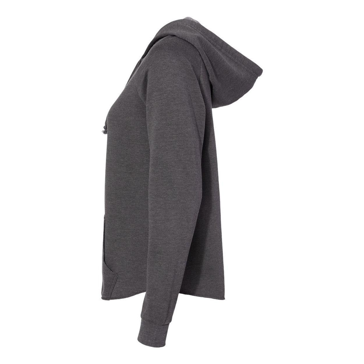 Shadow - Side - Independent Trading Co. Women's California Wave Wash Full-Zip Hooded Sweatshirt