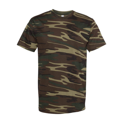 Green Woodland - Front - Code Five Adult Camo Tee
