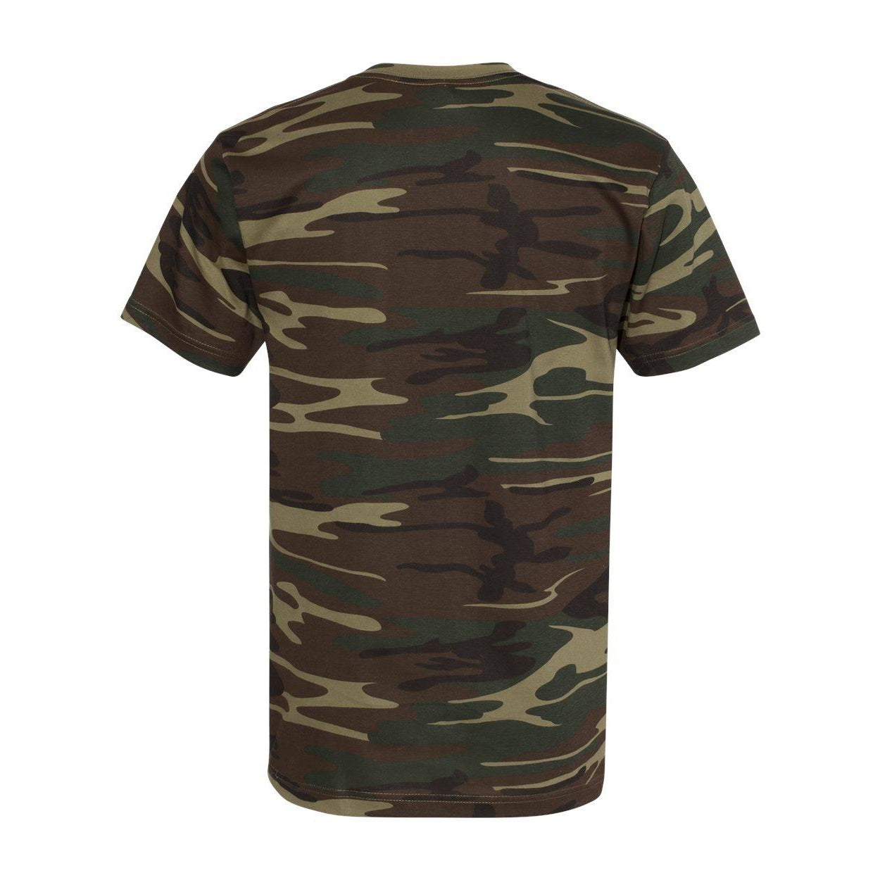 Green Woodland - Back - Code Five Adult Camo Tee
