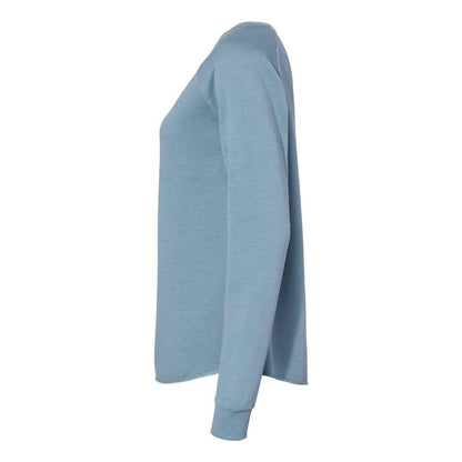 Misty Blue - Side - Independent Trading Co. Women's California Wave Wash Crewneck Sweatshirt