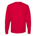 Deep Red - Back - Hanes Essential-T Long Sleeve T-Shirt