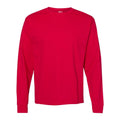 Deep Red - Front - Hanes Essential-T Long Sleeve T-Shirt