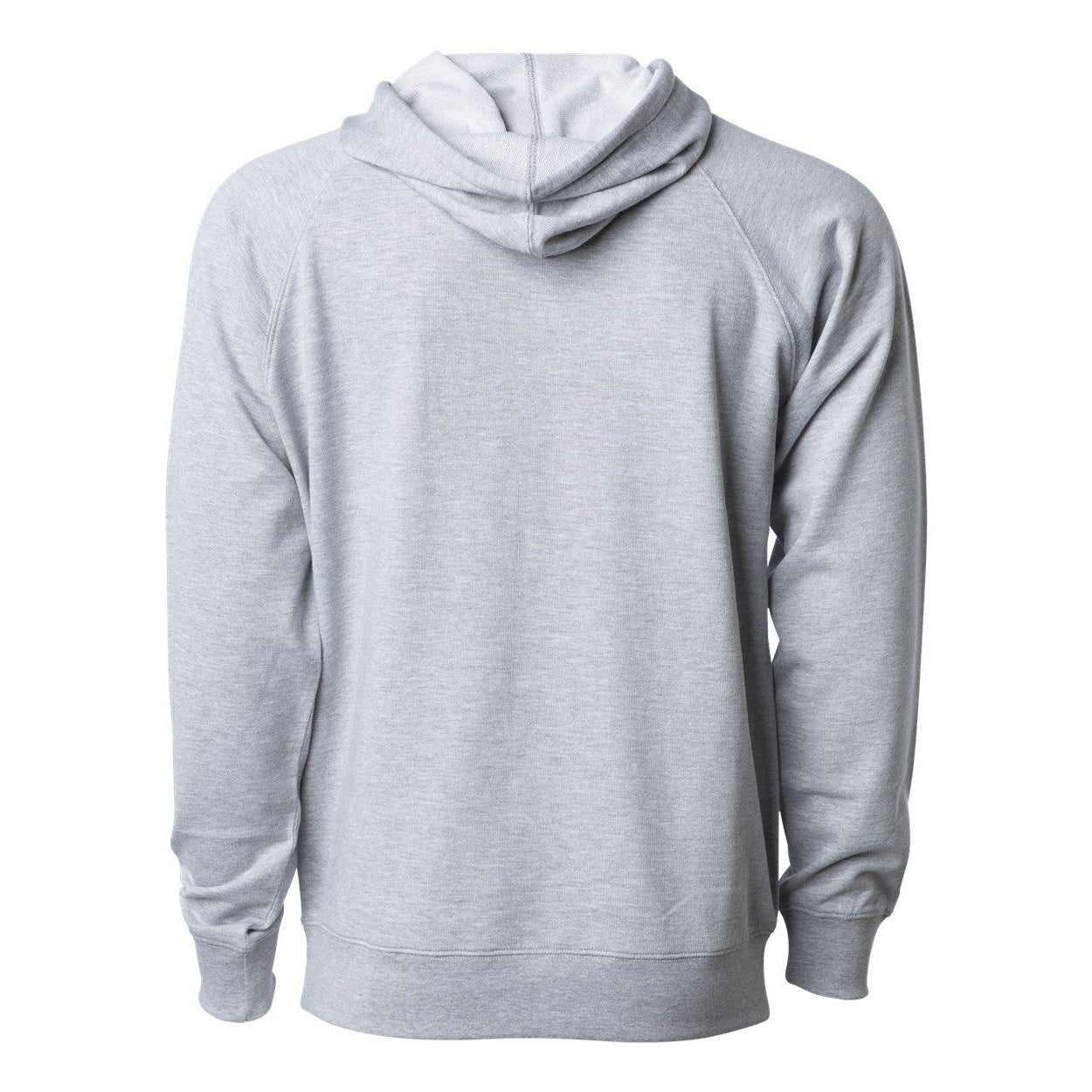 Athletic Heather - Back - Independent Trading Co. Icon Lightweight Loopback Terry Hooded Sweatshirt
