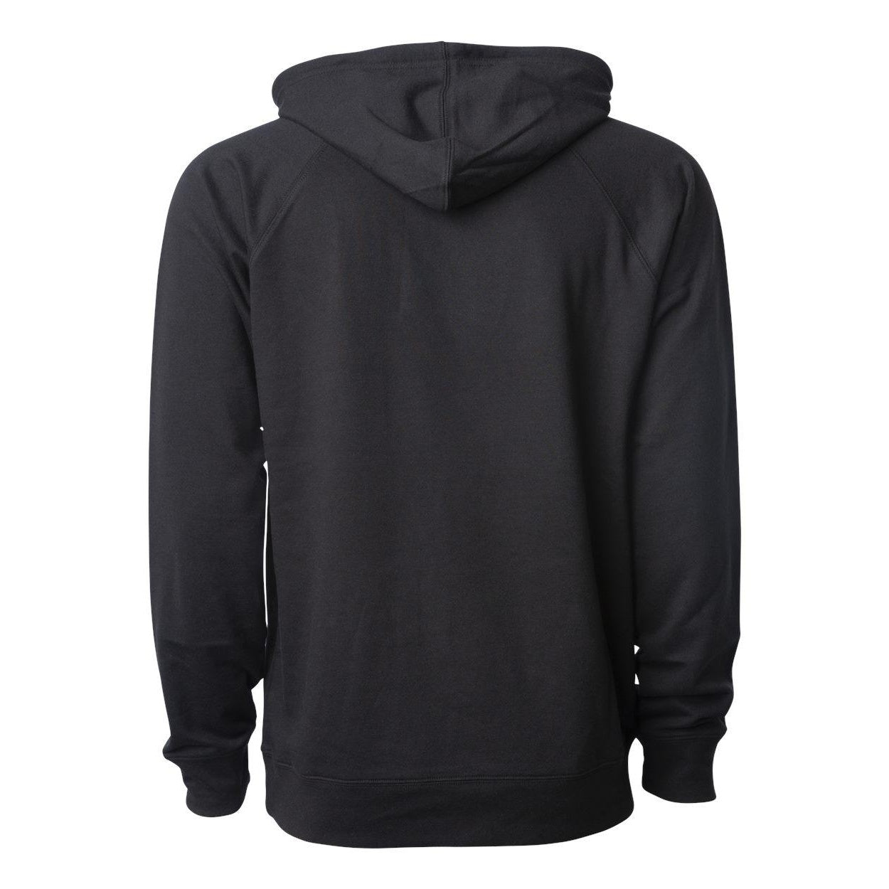 Black - Back - Independent Trading Co. Icon Lightweight Loopback Terry Hooded Sweatshirt