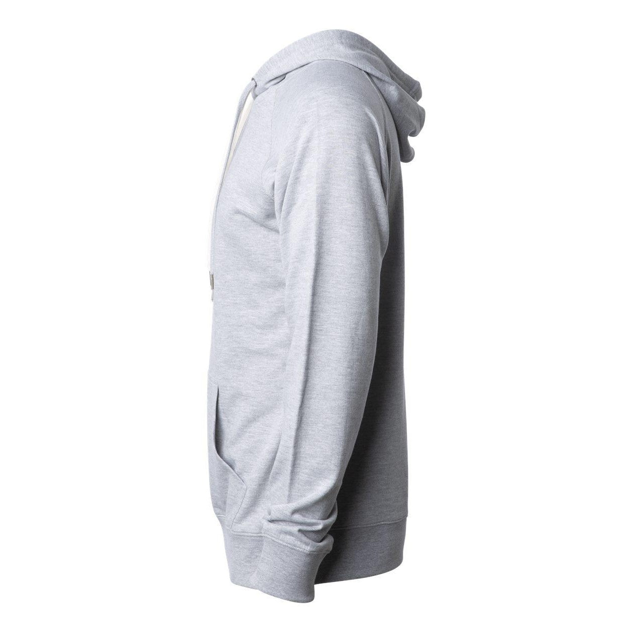 Athletic Heather - Side - Independent Trading Co. Icon Lightweight Loopback Terry Hooded Sweatshirt