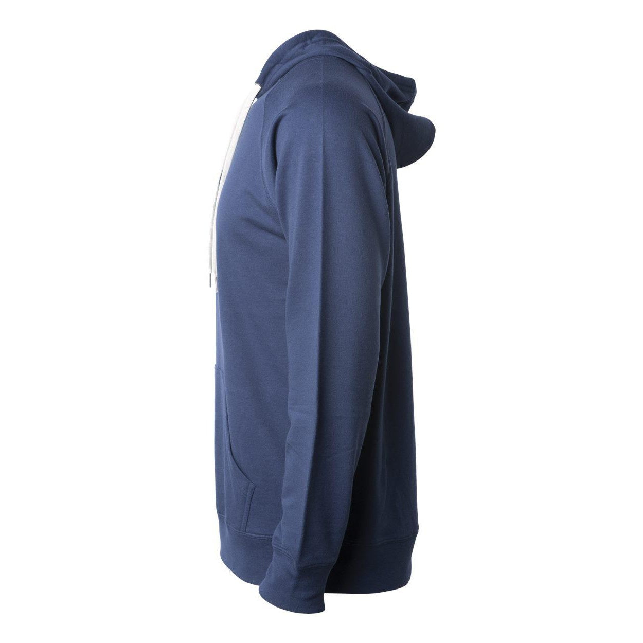 Indigo - Side - Independent Trading Co. Icon Lightweight Loopback Terry Hooded Sweatshirt