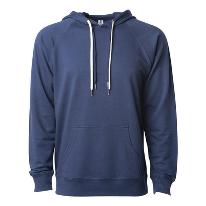 Indigo - Front - Independent Trading Co. Icon Lightweight Loopback Terry Hooded Sweatshirt