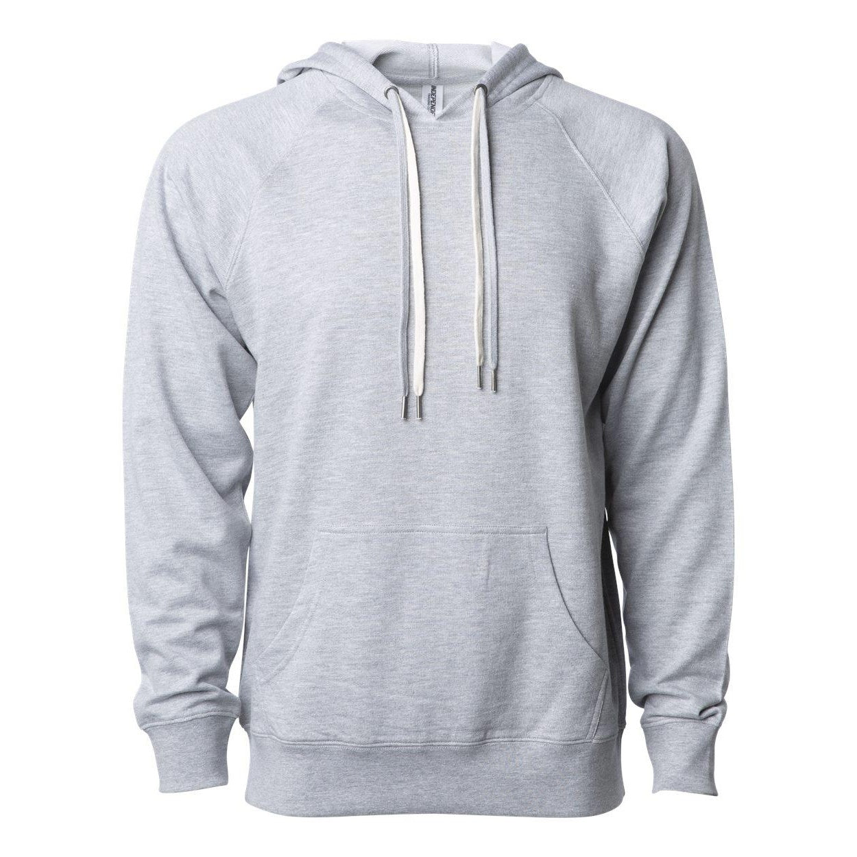 Athletic Heather - Front - Independent Trading Co. Icon Lightweight Loopback Terry Hooded Sweatshirt