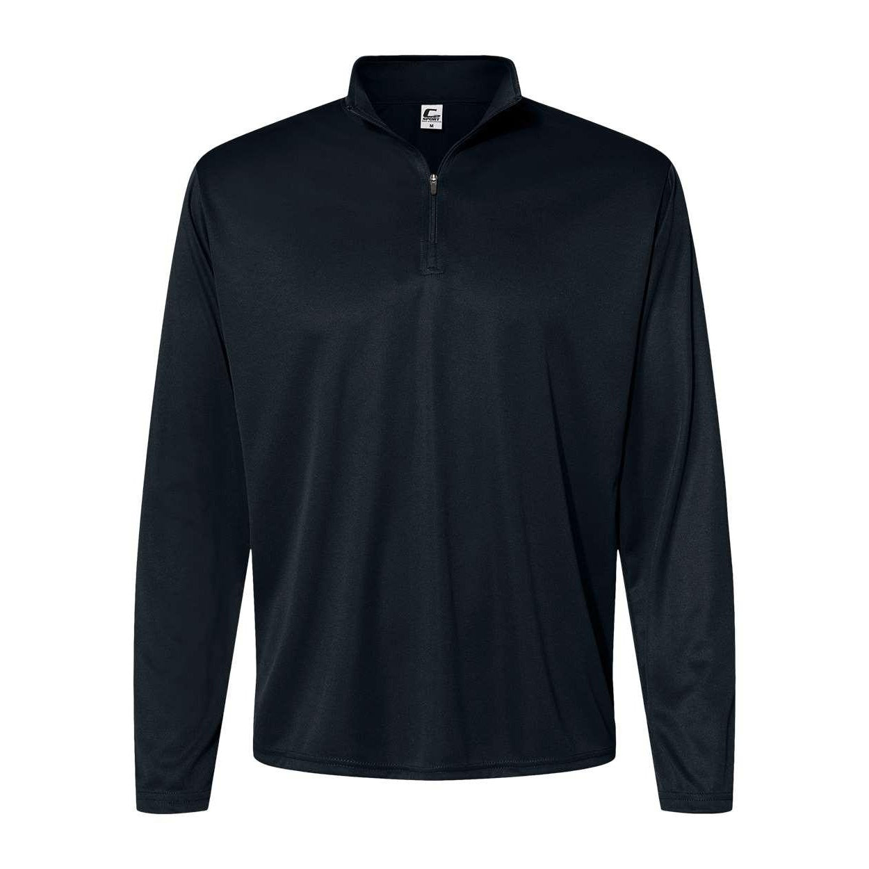 Black - Front - C2 Sport Quarter-Zip Pullover