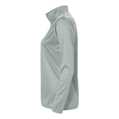 Silver - Side - C2 Sport Women's Quarter-Zip Pullover