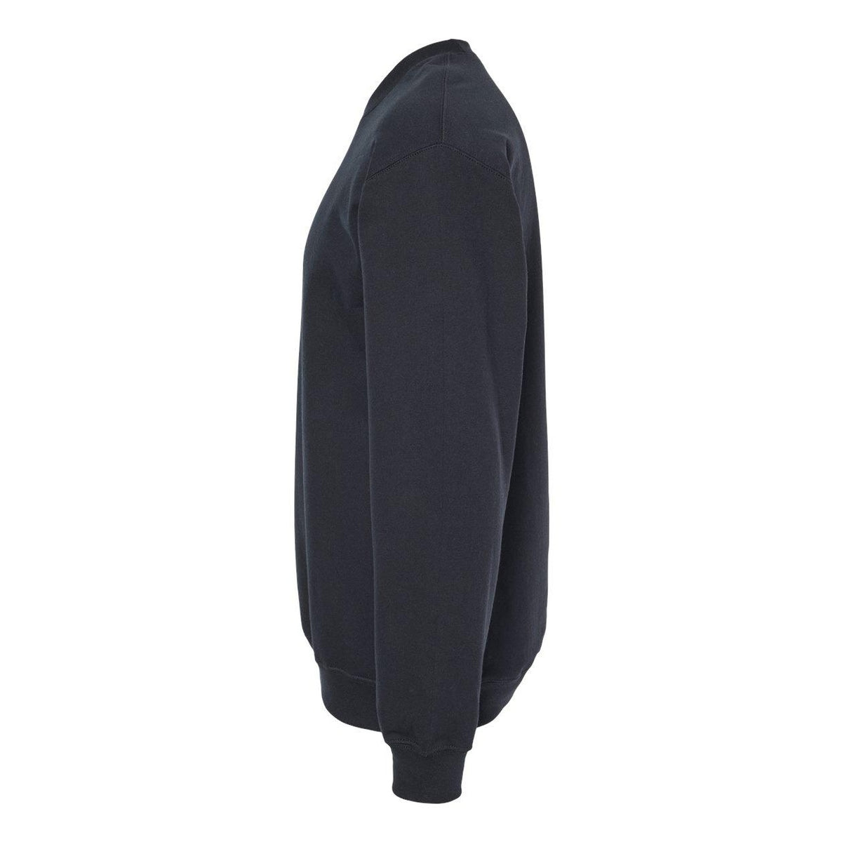 Black - Side - Gildan Softstyle Crewneck Sweatshirt