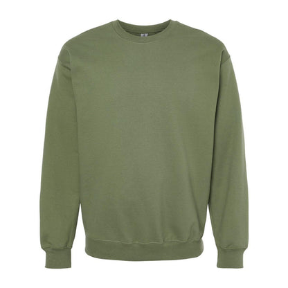 Military Green - Front - Gildan Softstyle Crewneck Sweatshirt