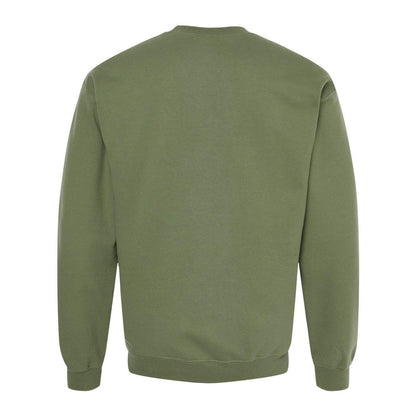 Military Green - Back - Gildan Softstyle Crewneck Sweatshirt