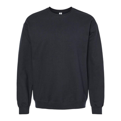 Black - Front - Gildan Softstyle Crewneck Sweatshirt