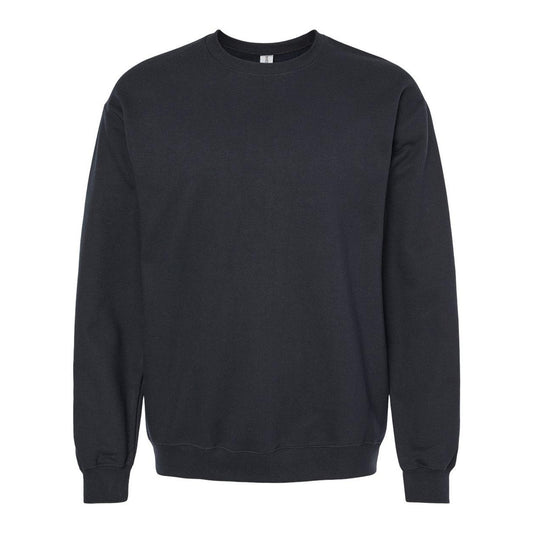 Black - Front - Gildan Softstyle Crewneck Sweatshirt