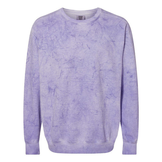 Amethyst - Front - Comfort Colors Colorblast Crewneck Sweatshirt