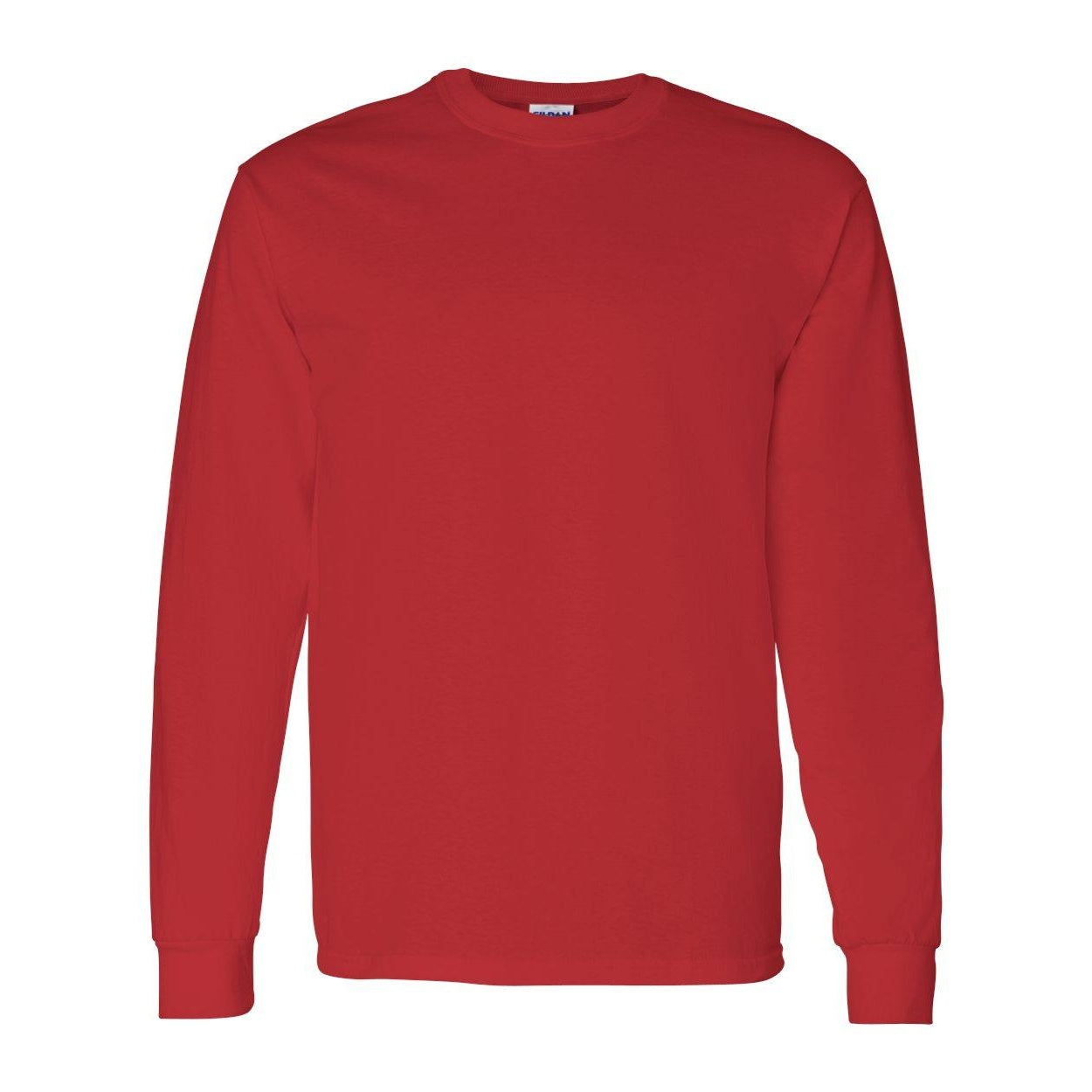 White - Front - Gildan Heavy Cotton Long Sleeve T-Shirt