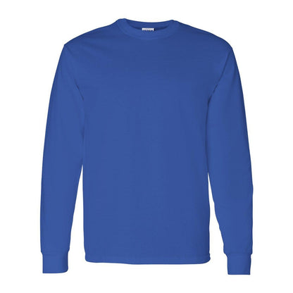 Cardinal Red - Back - Gildan Heavy Cotton Long Sleeve T-Shirt