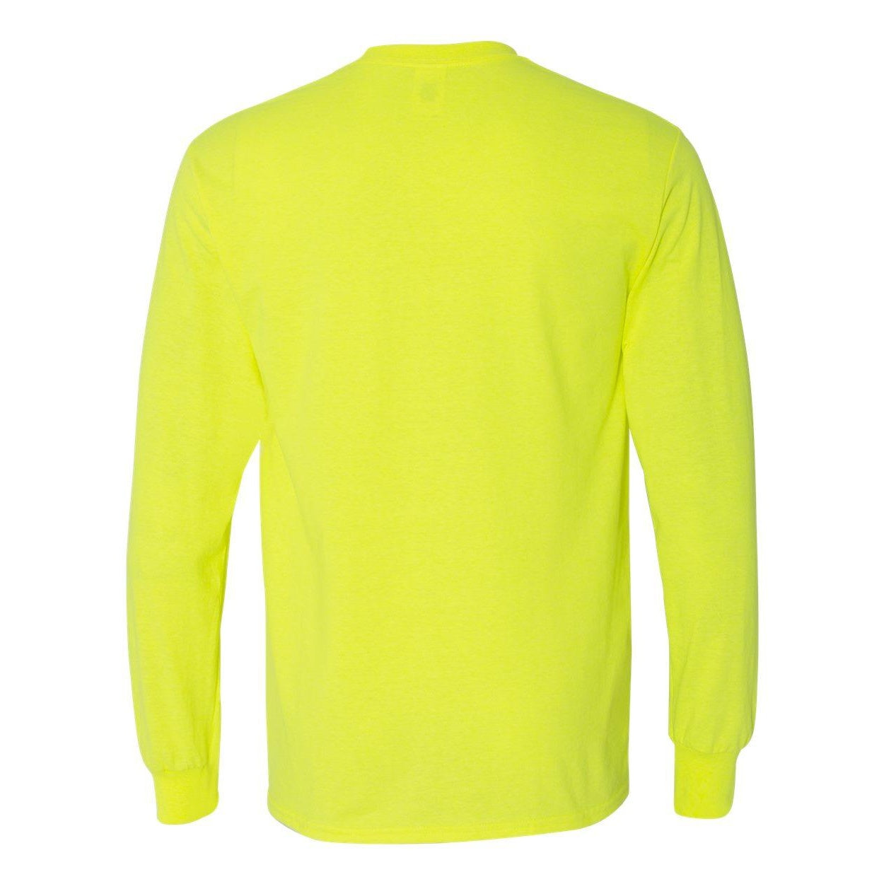 Gold - Back - Gildan Heavy Cotton Long Sleeve T-Shirt