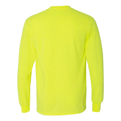 Gold - Back - Gildan Heavy Cotton Long Sleeve T-Shirt