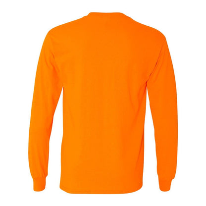 Maroon - Back - Gildan Heavy Cotton Long Sleeve T-Shirt