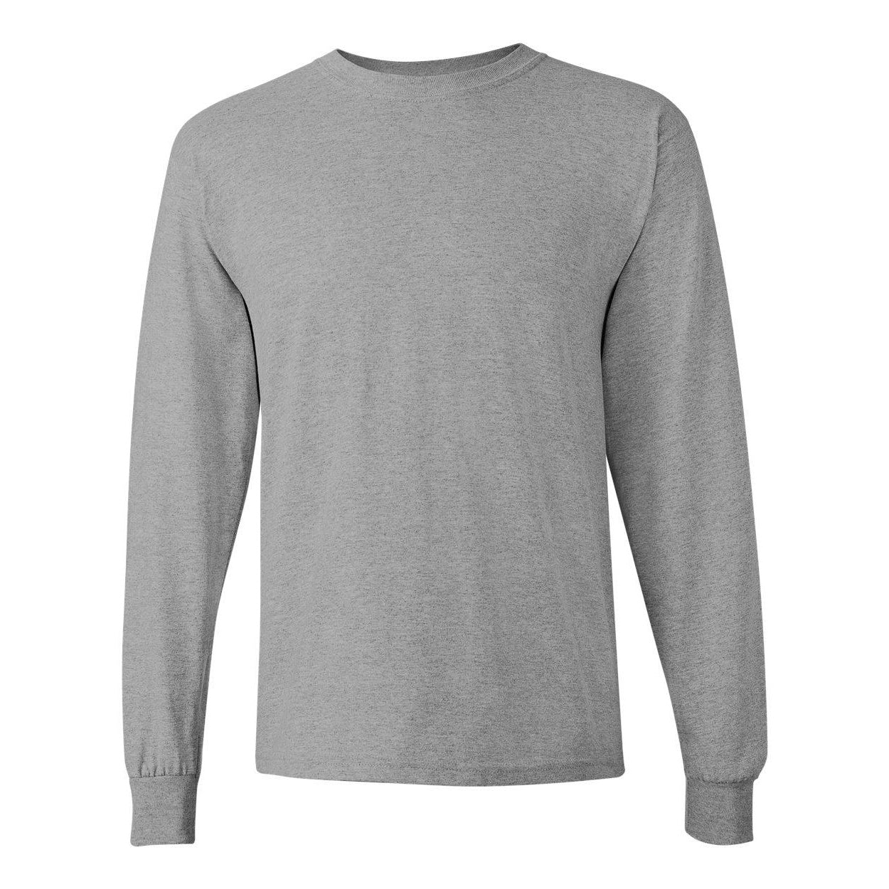 Purple - Back - Gildan Heavy Cotton Long Sleeve T-Shirt
