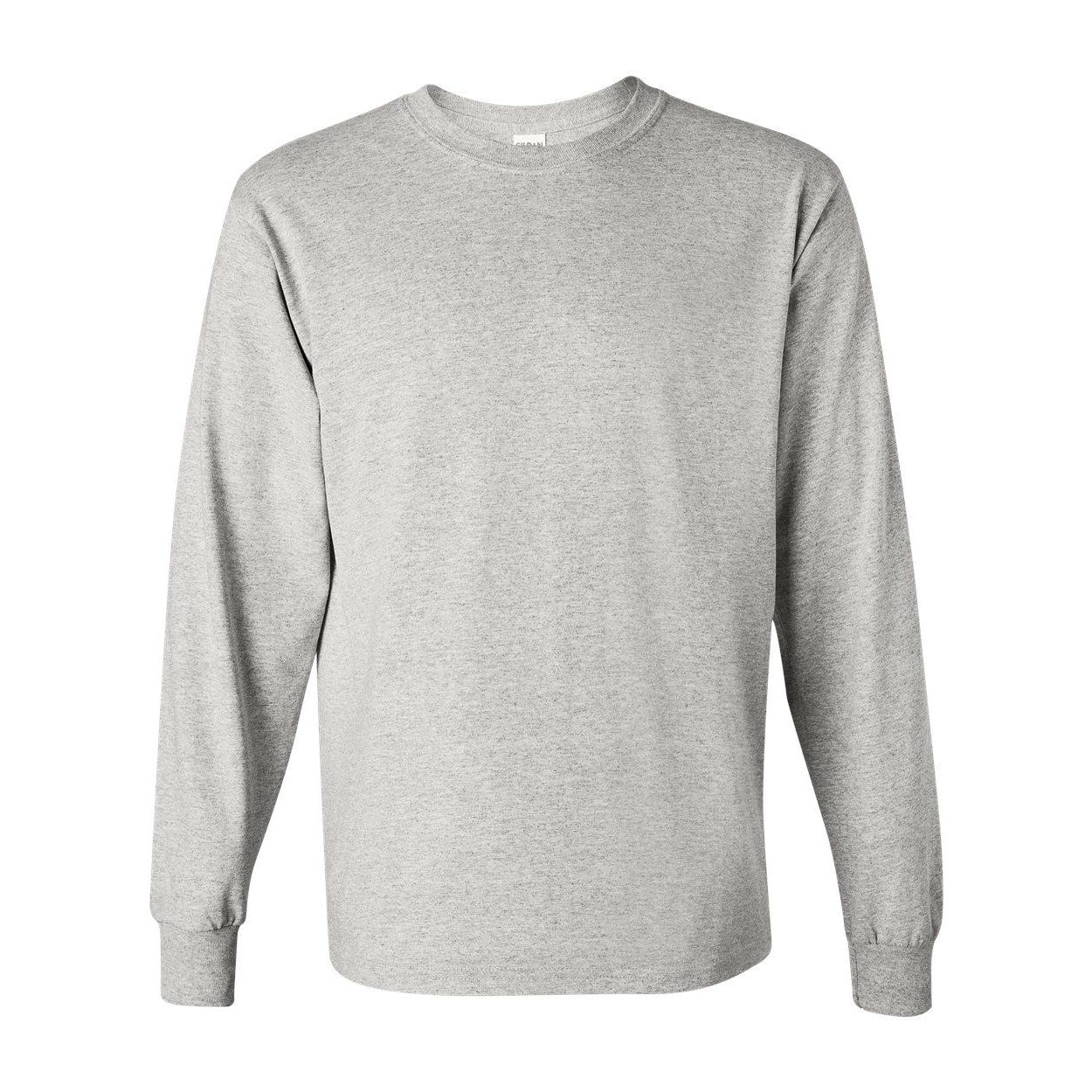 Cardinal Red - Front - Gildan Heavy Cotton Long Sleeve T-Shirt