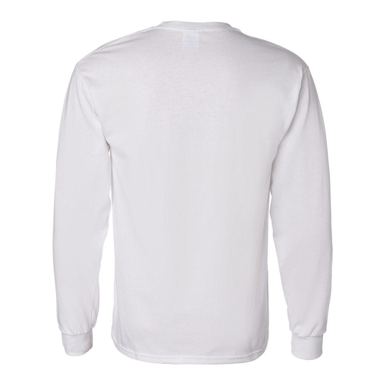 Safety Orange - Back - Gildan Heavy Cotton Long Sleeve T-Shirt