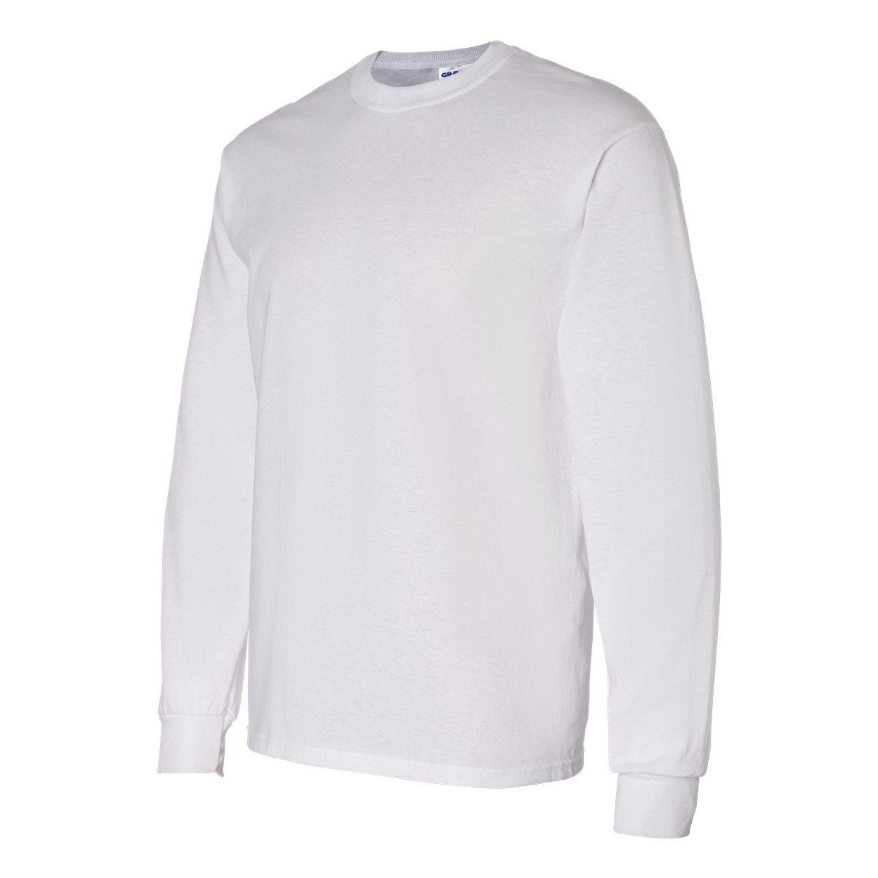 White - Back - Gildan Heavy Cotton Long Sleeve T-Shirt