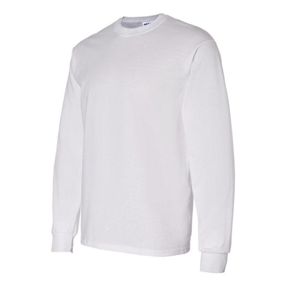 White - Back - Gildan Heavy Cotton Long Sleeve T-Shirt