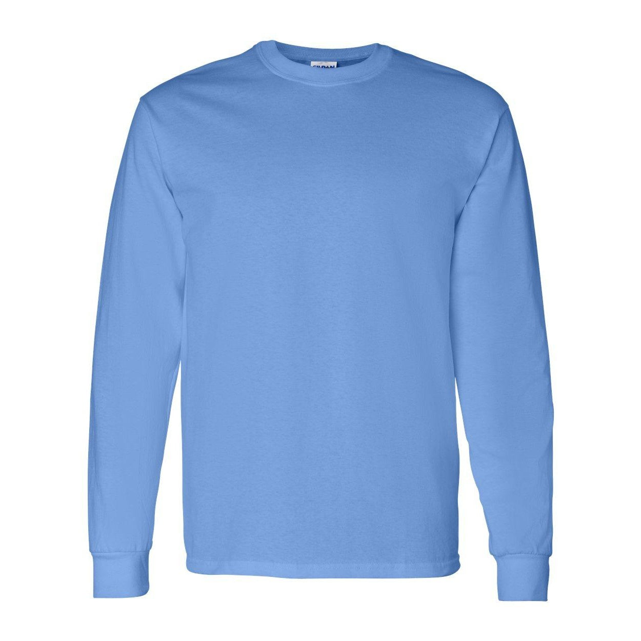 Carolina Blue - Front - Gildan Heavy Cotton Long Sleeve T-Shirt