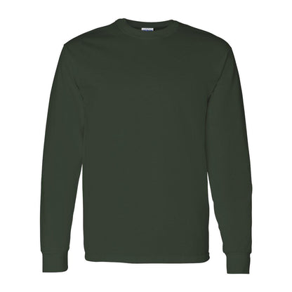 Cardinal Red - Side - Gildan Heavy Cotton Long Sleeve T-Shirt