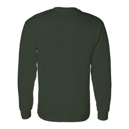 Carolina Blue - Side - Gildan Heavy Cotton Long Sleeve T-Shirt