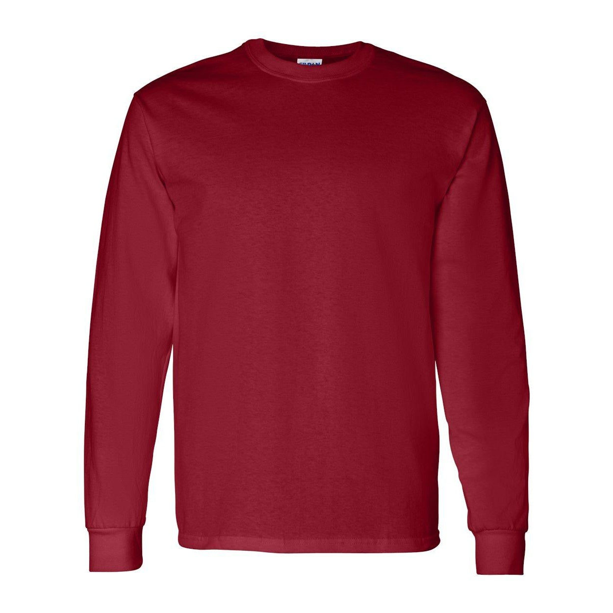 Garnet - Side - Gildan Heavy Cotton Long Sleeve T-Shirt