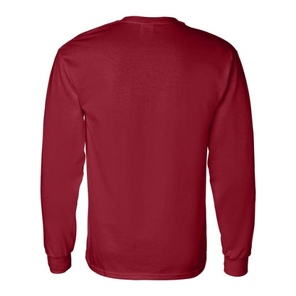 Graphite Heather - Side - Gildan Heavy Cotton Long Sleeve T-Shirt