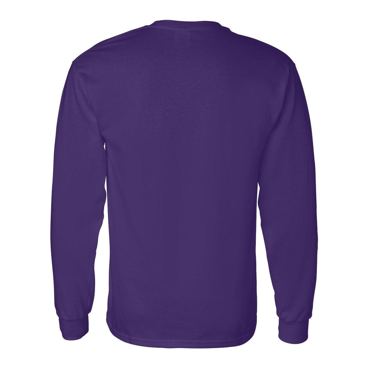 Red - Side - Gildan Heavy Cotton Long Sleeve T-Shirt