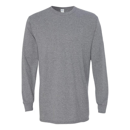 Maroon - Front - Gildan Heavy Cotton Long Sleeve T-Shirt