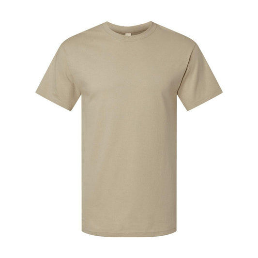 Sand - Front - M&O Gold Soft Touch T-Shirt