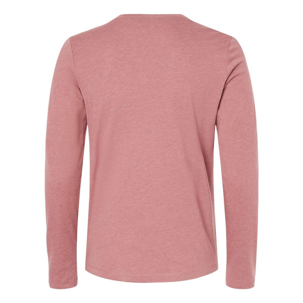 Heather Mauve - Back - BELLA + CANVAS Womens Jersey Long Sleeve Tee