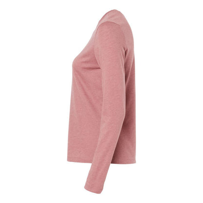 Heather Mauve - Side - BELLA + CANVAS Womens Jersey Long Sleeve Tee