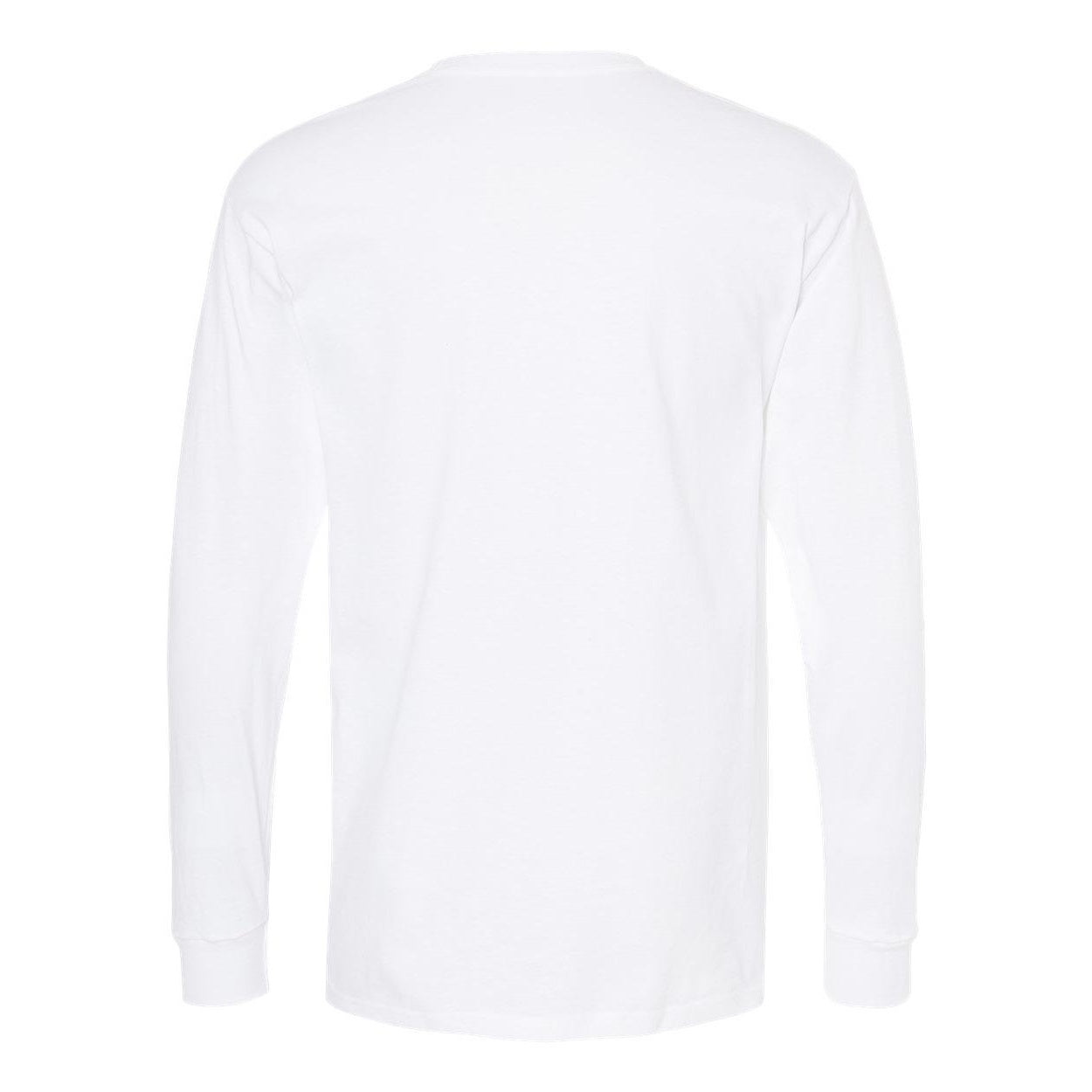 White - Back - M&O Gold Soft Touch Long Sleeve T-Shirt