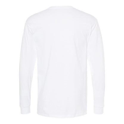 White - Back - M&O Gold Soft Touch Long Sleeve T-Shirt