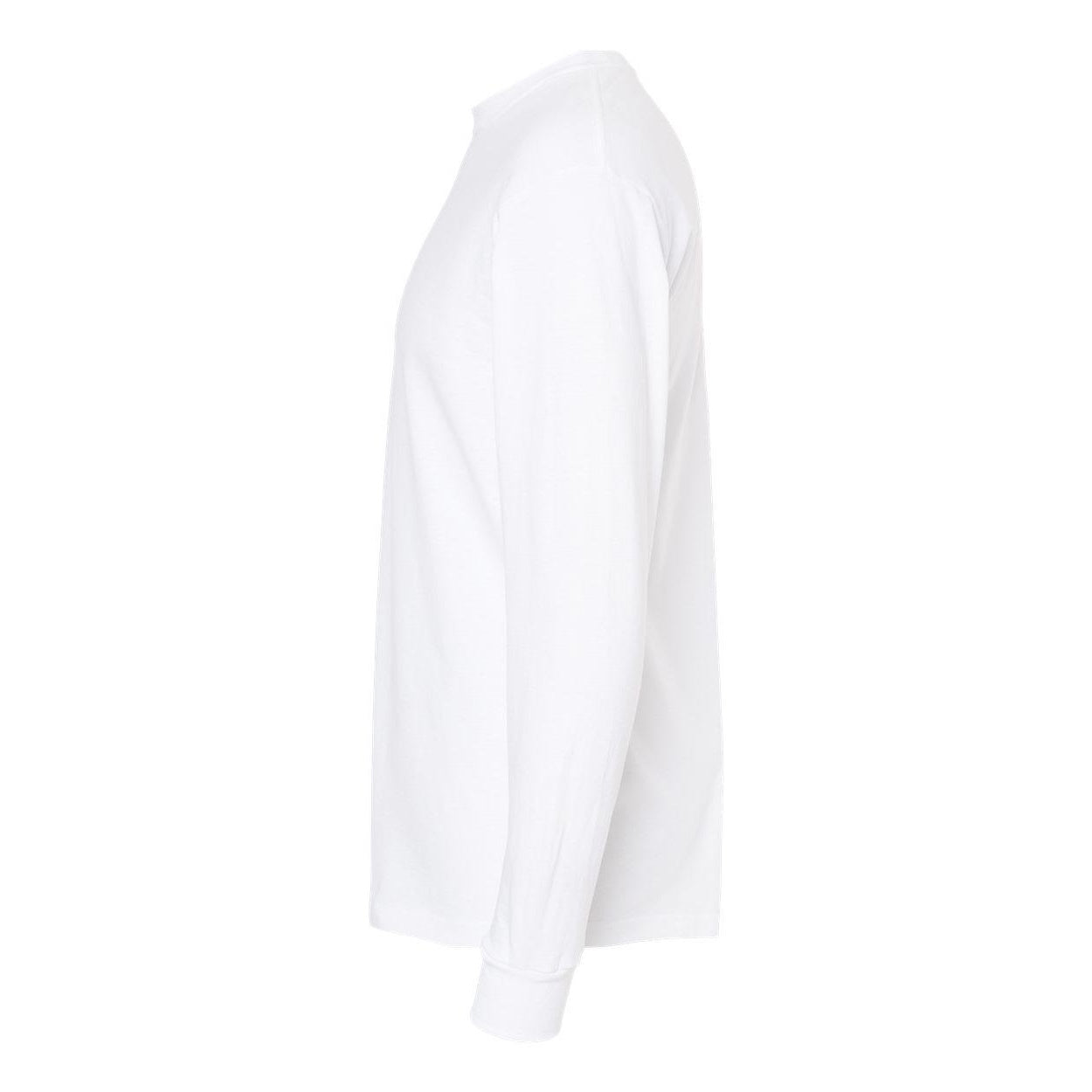 White - Side - M&O Gold Soft Touch Long Sleeve T-Shirt