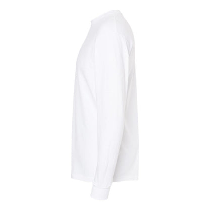 White - Side - M&O Gold Soft Touch Long Sleeve T-Shirt