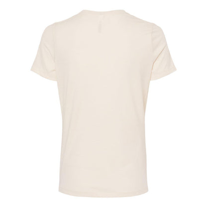 Heather Natural - Back - BELLA + CANVAS Womens Relaxed Fit Heather CVC Tee