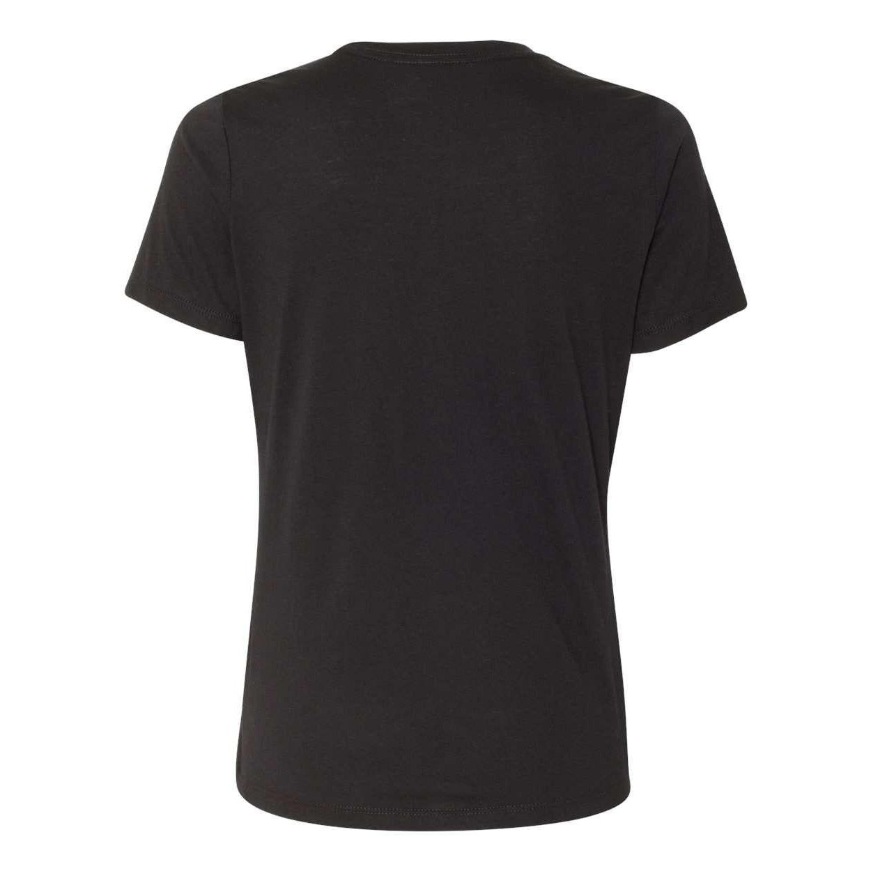 Solid Black Triblend - Back - BELLA + CANVAS Womens Relaxed Fit Triblend Tee
