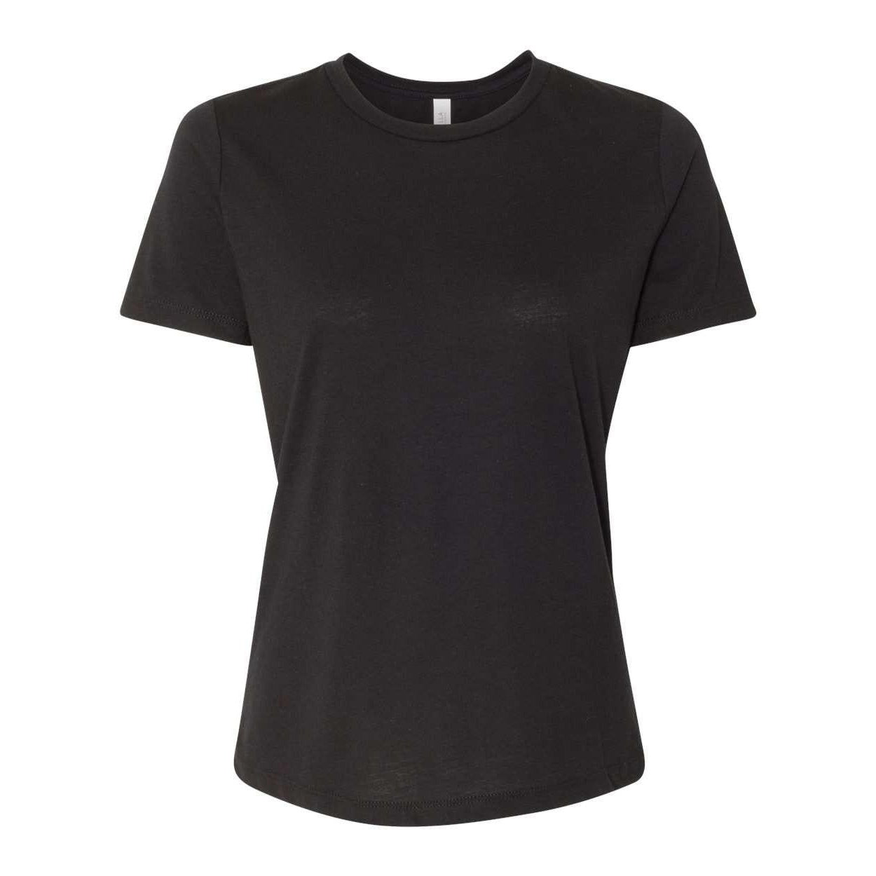 Solid Black Triblend - Front - BELLA + CANVAS Womens Relaxed Fit Triblend Tee
